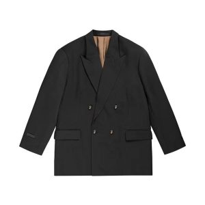 Mens Blazers | Double-Breasted Wool-Twill Suit Jacket Clothing Blazers