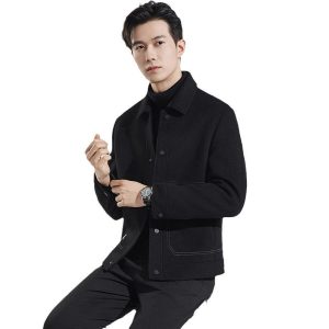 Mens Lightweight Jackets | Boiled-Wool Jacket Clothing Lightweight Jackets