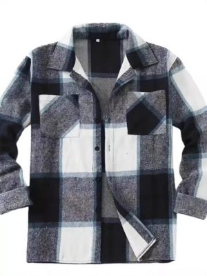 Mens Lightweight Jackets | Checked Wool Overshirt Clothing Lightweight Jackets