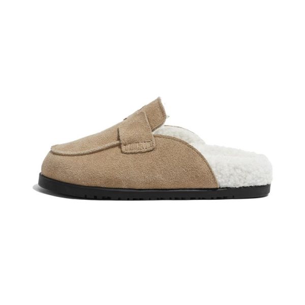 Mens Slippers | David Shearling-Lined Suede Slippers Shoes Mens