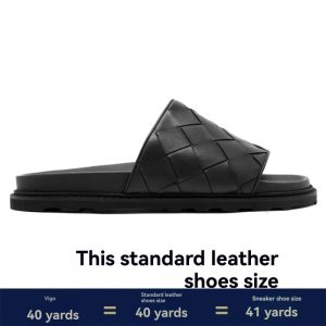 Mens Slippers | Reggie Intrecciato Leather Slippers Shoes Mens