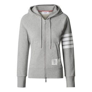 Mens Sweats | Striped Loopback Cotton-Jersey Zip-Up Hoodie Clothing Mens