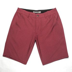 Mens Shorts | Slim-Fit Straight-Leg Stretch-Organic Cotton Seersucker Shorts